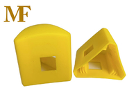 Dreieckige gelbe Sicherheitsstange Stahl Schutzkappe Abdeckung 30 mm für T Zaun Post