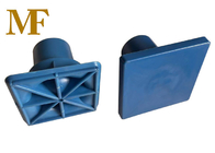 Blaue Farbe Kunststoff-Riegelkappe Verstärkte Beton-Quadrat-Schutz