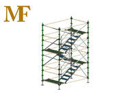 Rahmen-Baugerüst-Zusatz-Querstrebe-Metalltreppenhaus-Leiter-Planke