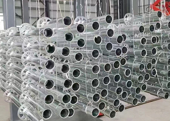 48.3mm/42mm Rohrdurchmesser Scheibenverriegelung Stahlröhriges Gerüst für Endkonstruktion