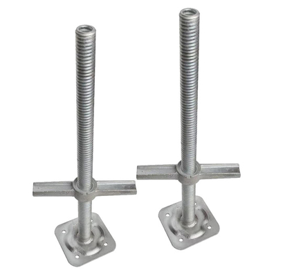30-38 mm Durchmesser Rahmen Gerüst Jack Basis mit Hot Dip Galvanized Oberflächenveredelung