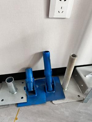 Stahl verstellbare U-Kopf-Stützenschraube Grundplatte für Gerüste, feste Art Gerüststütze