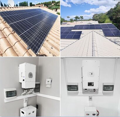 Komplettes Hybrid-Solarenergiesystem 3 Phase 3KW -30KW Off-Grid-Hybrid-Solarpanelsystem