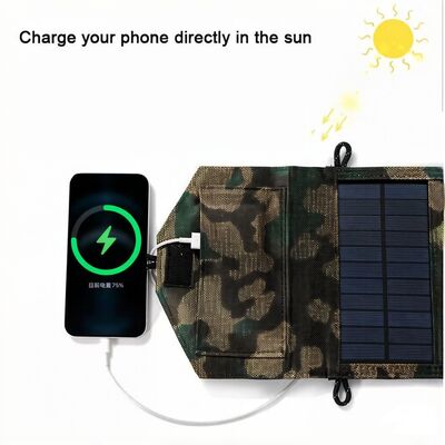 Sonnenkollektoren USB-Ladegerät Portable Klappbar Mini Sechs Scheiben Klappbar