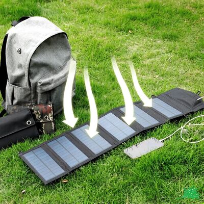 Sonnenkollektoren USB-Ladegerät Portable Klappbar Mini Sechs Scheiben Klappbar