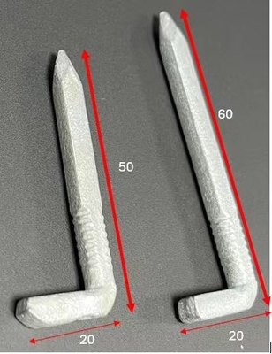 L-förmige quadratische Nägel mit heiß eingetauchter galvanisierter Oberfläche 30-60 mm